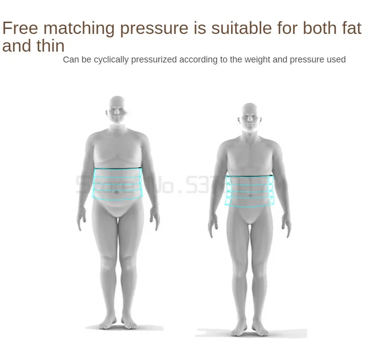 Massageador Portátil de Drenagem Linfática - Máquina de Pressoterapia Detox com Terapia de Pressão de Ar