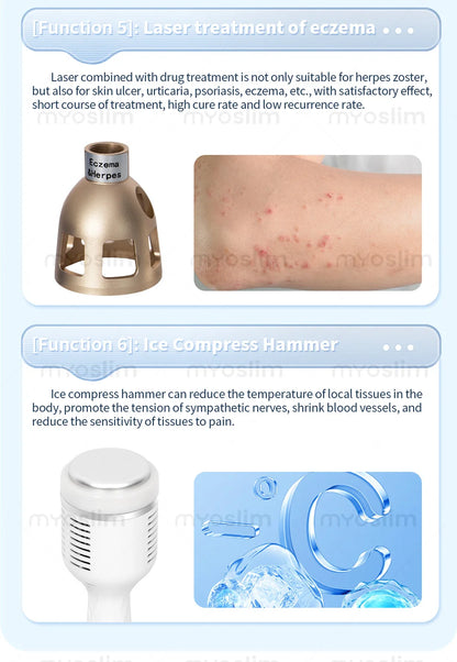 30W 5 in 1 980nm Diode Laser Blood Vessels Removal Nail Fungus 980 Diode Laser Vascular Removal Machine Remove Spider Veins
