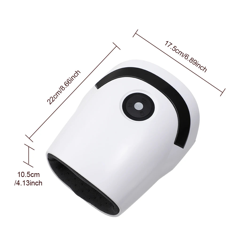 Massageador Inteligente de Mãos Sem Fios - Pressão de Ar, Vibração e Compressão Térmica