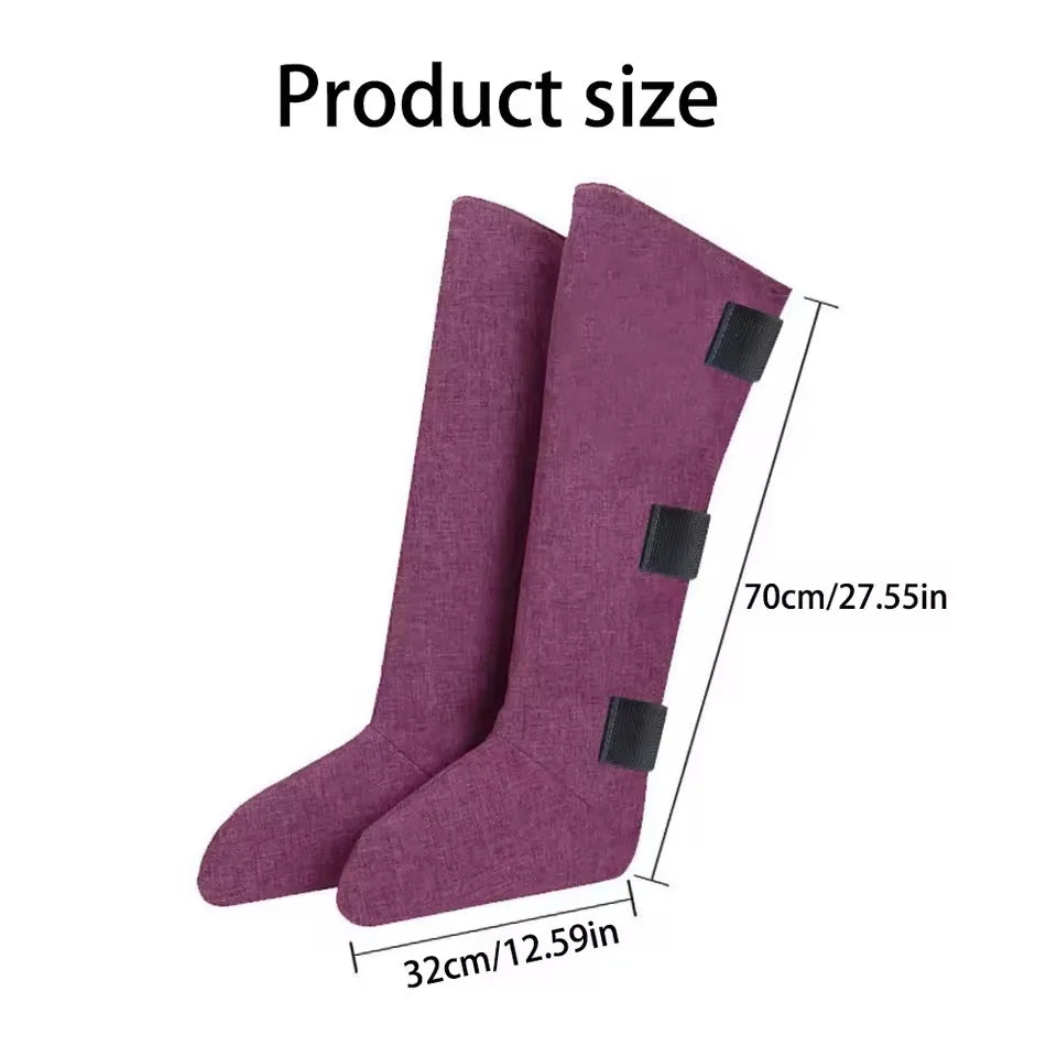 Electric Leg Massager Heat Compress Compression Foot Leg Recovery Boots for Improved Leg Blood Circulation With Remote Control