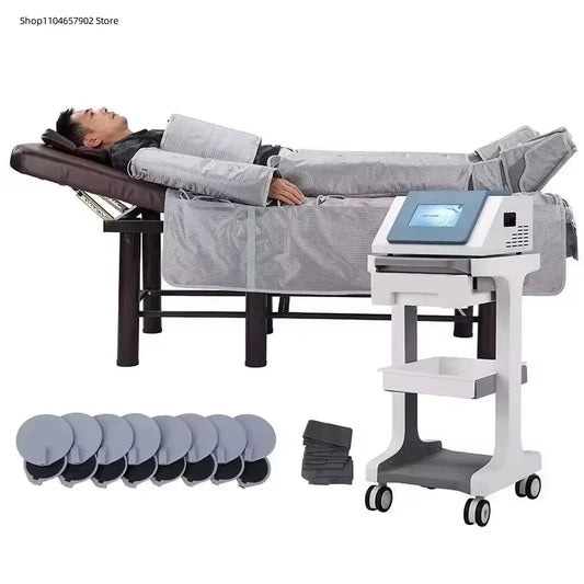 Presoterapia 3 em 1 - Drenagem Linfática Infravermelho com Manta Sauna Corporal