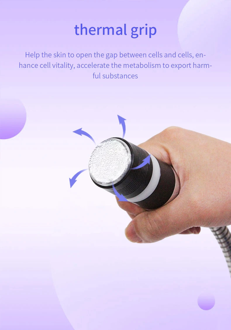 Skin Cool - Máquina de Beleza Facial Cryo-Eletroporação com Lifting e Circulação Linfática