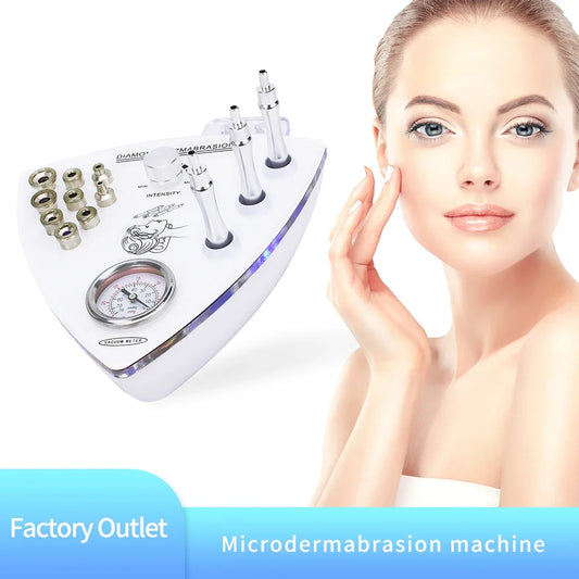 Máquina Microdermoabrasão Facial Beemyi - Pontas Diamante para Rejuvenescimento e Esfoliação