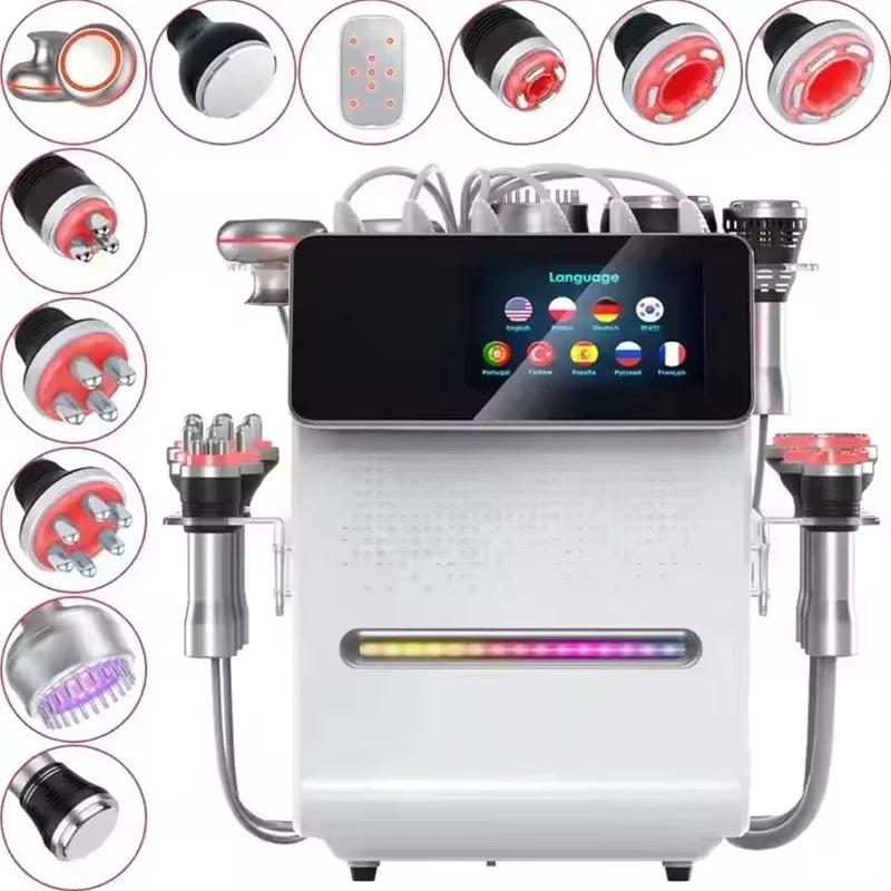 Máquina de Cavitação Ultrassónica RF 80K 11 em 1 - Equipamento Profissional de Beleza para Salão