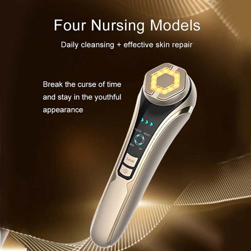 Novo Dispositivo RF Lifting e Firmeza Facial - Rejuvenescimento EMS Microcorrente Equipamento Beleza Doméstico