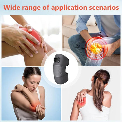 Joelheira Térmica com Vibração e Massagem - Fisioterapia Aquecimento Artrite Ombro Cotovelo Suporte