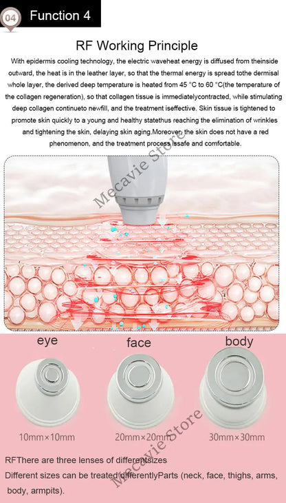 Máquina Laser 4 em 1 - Diodo Pico 808nm Peeling Carbono RF IPL Remoção Tatuagens