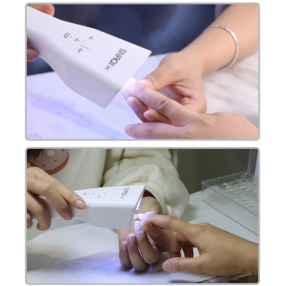 Lâmpada de Mão para Unhas Lâmpada UV LED para Unhas Sem Fio Mini Lâmpada para Unhas UV Led Secador de Verniz Gel para Unhas Lâmpada LED Portátil para Unhas