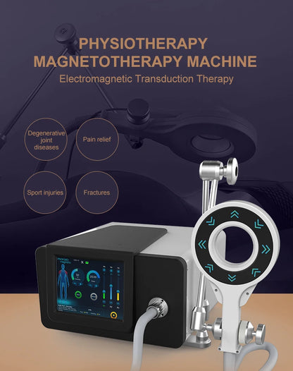 Máquina EMTT Fisio Magnetoterapia Portátil - Alívio Dor Costas Lesões Desportivas Fisioterapia