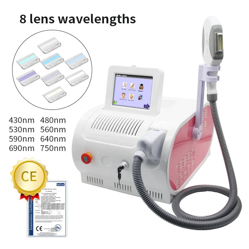 Máquina IPL Profissional Depilação Laser - Equipamento Salão Beleza Remoção Permanente Elight OPT Indolor