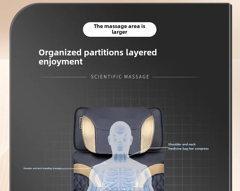 Upgrade Large Area Vibration Airbag Swing Heated Neck Massager Full Body Massage Mat Mattress Traction Lumbar with Remote Contro