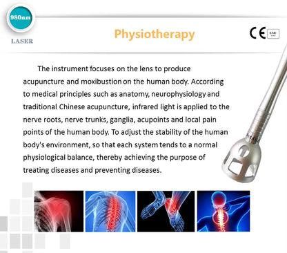 Newest 6 in 1 980nm Diode Laser Therapy Machine Vascular Removal Spider Vein Removal Machine Nail Fungus Laser Onychomycosis