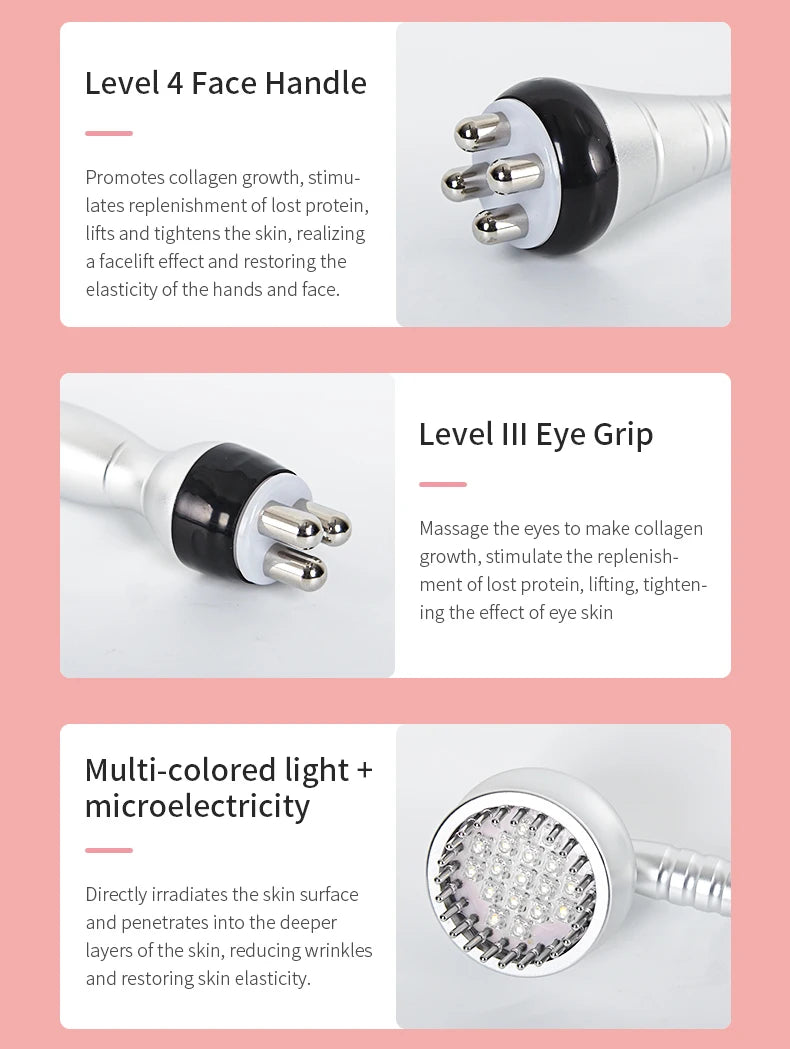 Máquina Multifuncional 9 em 1 - Cavitação 40K Radiofrequência Vácuo Laser Ultrassónica Modelagem Corporal