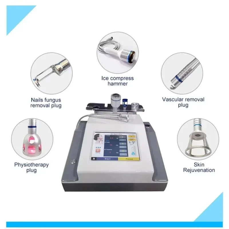 Newest 6 in 1 980nm Diode Laser Therapy Machine Vascular Removal Spider Vein Removal Machine Nail Fungus Laser Onychomycosis