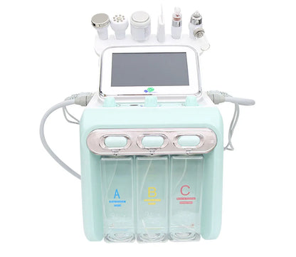Máquina Dermabrasão Hidrogénio Oxigénio 7 em 1 - Limpeza Profunda Jato Água Diamante Facial