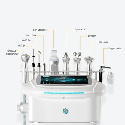 Hydra Máquina Facial Profissional 9 em 1 - Dispositivo Multifunções Aquaskin Coreano
