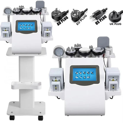 Máquina Estética 9 em 1 - Cavitação 40K Radiofrequência Vácuo Laser Emagrecimento Corporal