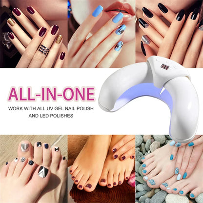 Lâmpada de Arte de Unhas UV LED 36/45W Secador Rápido de Unhas Dobrável com Display Unhas dos Pés e das Mãos Automático para Casa e Salão Lâmpada de Cura