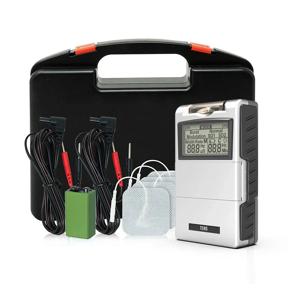 Máquina EMS TENS - Estimulador Terapia Muscular Elétrica Fisioterapia Massagem Costas Pescoço