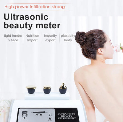 Máquina de Ultrassom 1 MHz para Casa - Terapia Facial e Corporal Anti-Envelhecimento 2024