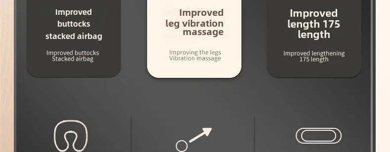 Upgrade Large Area Vibration Airbag Swing Heated Neck Massager Full Body Massage Mat Mattress Traction Lumbar with Remote Contro