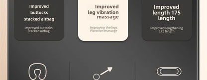 Upgrade Large Area Vibration Airbag Swing Heated Neck Massager Full Body Massage Mat Mattress Traction Lumbar with Remote Contro