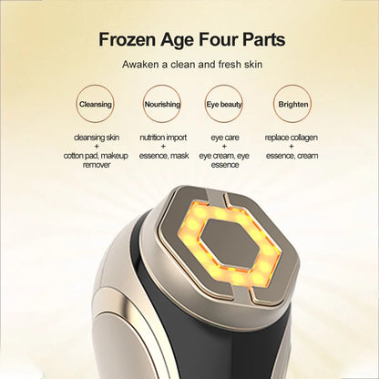 Novo Dispositivo RF Lifting e Firmeza Facial - Rejuvenescimento EMS Microcorrente Equipamento Beleza Doméstico