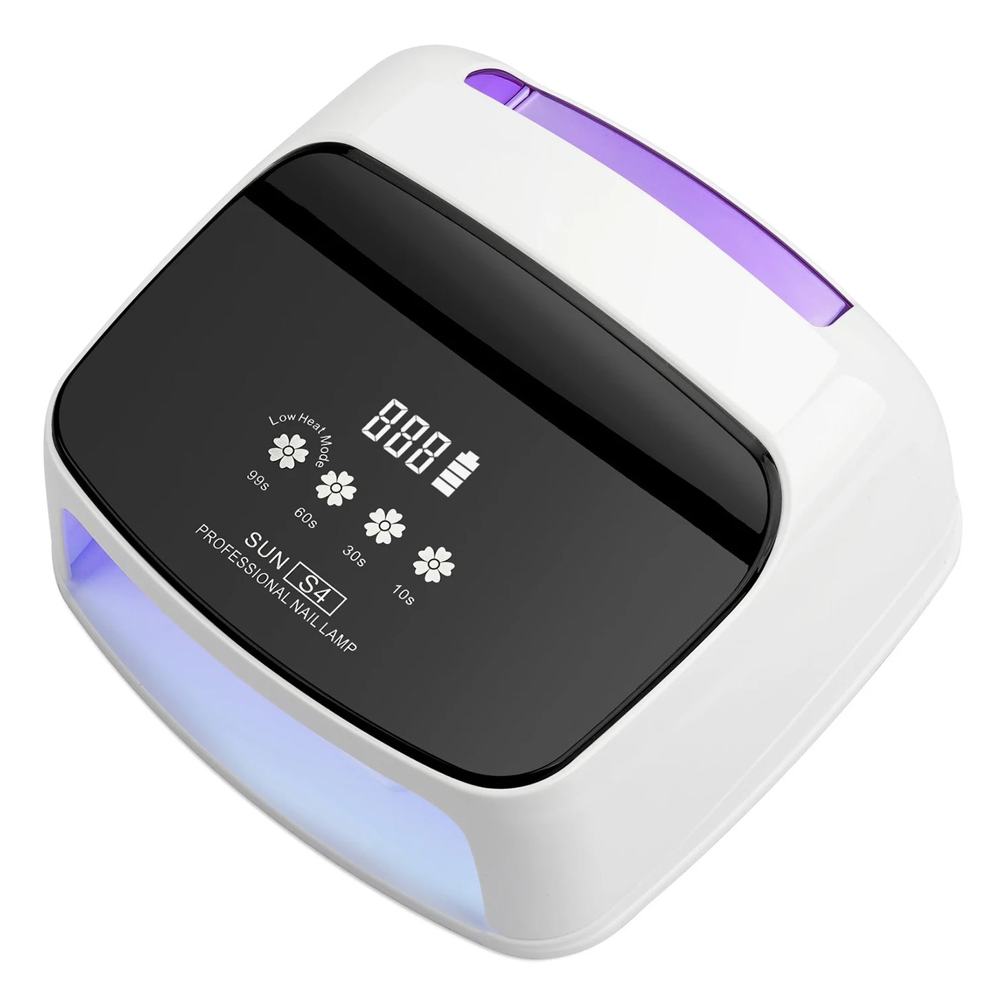 Lâmpada Profissional para Unhas 288W para Curar Gel Recarregável Lâmpada UV LED para Unhas Sem Fio 66LEDS Lâmpada de Secagem de Unhas com 4 Configurações de Temporizador