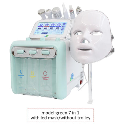 Máquina Hidrodermabrasão Facial H2O2 - Limpeza Profunda com Oxigénio e Peeling Aquático