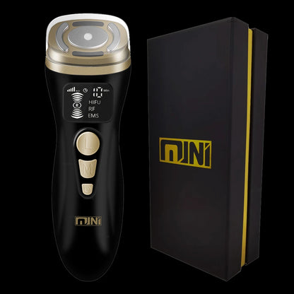 HIFU 2.0 Mini Preto - Ultrassom RF EMS Microcorrente Lifting Facial e Firmeza