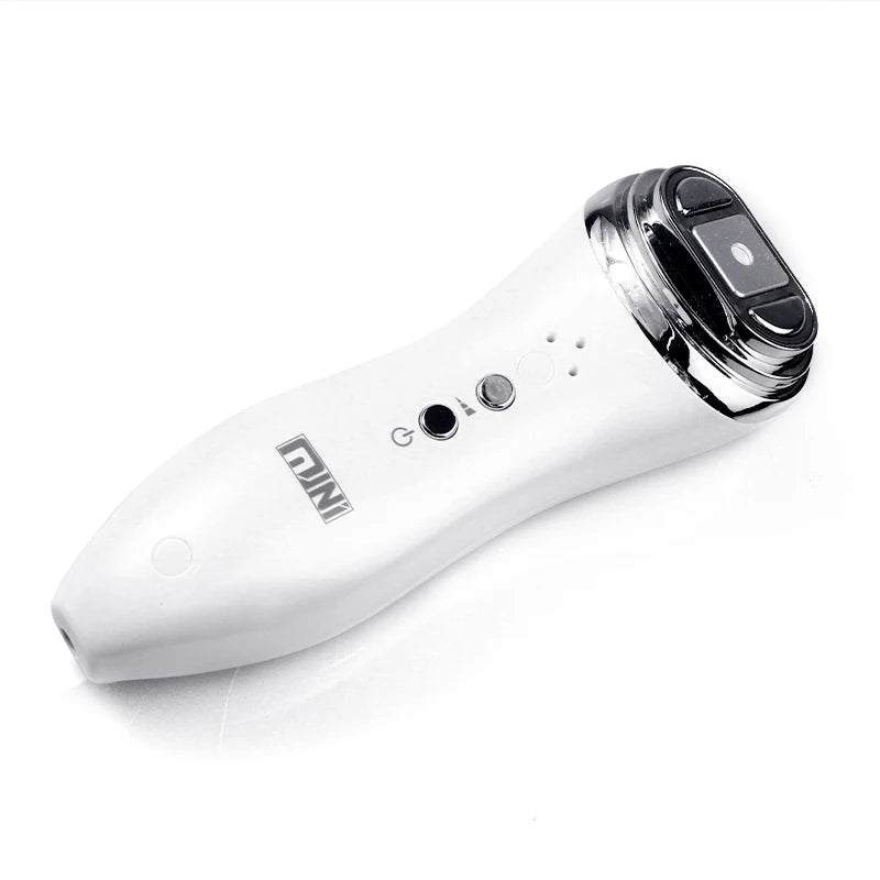Mini Máquina HIFU Facial para Mulheres - Rejuvenescimento Profissional Queixo Pescoço Olhos Anti-Envelhecimento Aquecimento Portátil