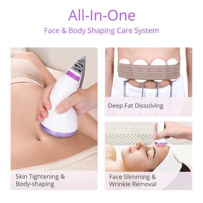 Máquina Cavitação Ultrassónica 5 em 1 - Laser Lipo 30K com Vácuo para Modelagem Corporal