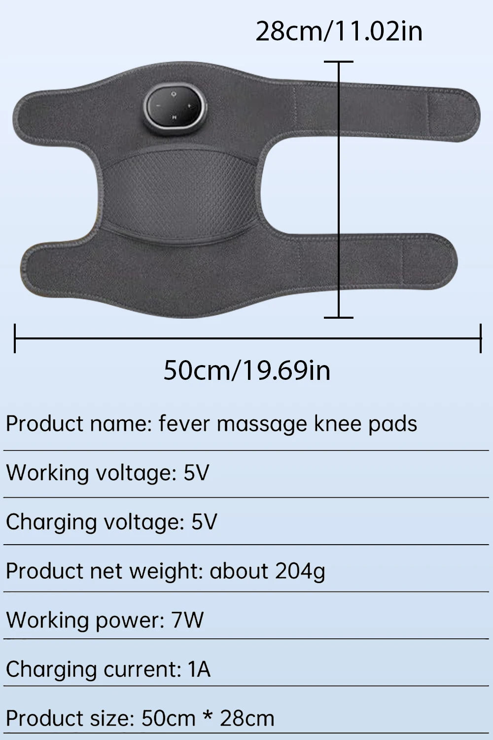 Joelheira Térmica com Vibração e Massagem - Fisioterapia Aquecimento Artrite Ombro Cotovelo Suporte