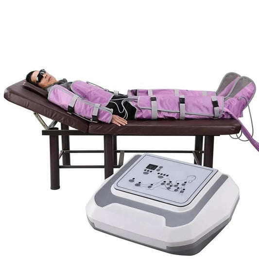 Máquina Pressoterapia Profissional 2024 - Massagem Linfática Braços Pernas Cintura Compressão Ar