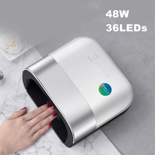 SUNUV SUN3 Nail Dryer Smart 2.0 48W UV LED Lamp Nail with Smart Timer Memory Nail Drying Machine Invisible Digital Timer Display