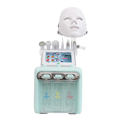 Máquina Hidrodermabrasão Facial H2O2 - Limpeza Profunda com Oxigénio e Peeling Aquático