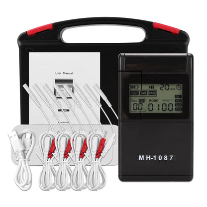Máquina EMS TENS - Estimulador Terapia Muscular Elétrica Fisioterapia Massagem Costas Pescoço