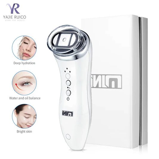 Mini Máquina HIFU Facial para Mulheres - Rejuvenescimento Profissional Queixo Pescoço Olhos Anti-Envelhecimento Aquecimento Portátil