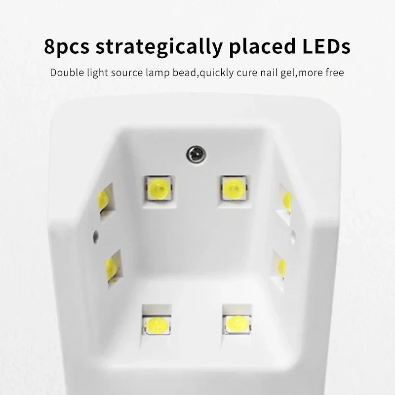 Lâmpada de Mão para Unhas Lâmpada UV LED para Unhas Sem Fio Mini Lâmpada para Unhas UV Led Secador de Verniz Gel para Unhas Lâmpada LED Portátil para Unhas