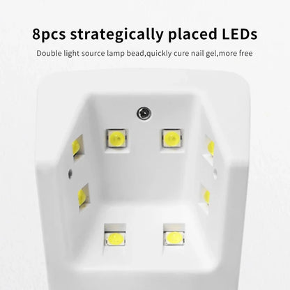 Lâmpada de Mão para Unhas Lâmpada UV LED para Unhas Sem Fio Mini Lâmpada para Unhas UV Led Secador de Verniz Gel para Unhas Lâmpada LED Portátil para Unhas