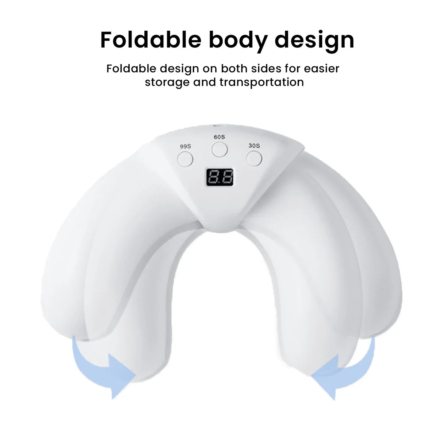 Lâmpada de Arte de Unhas UV LED 36/45W Secador Rápido de Unhas Dobrável com Display Unhas dos Pés e das Mãos Automático para Casa e Salão Lâmpada de Cura