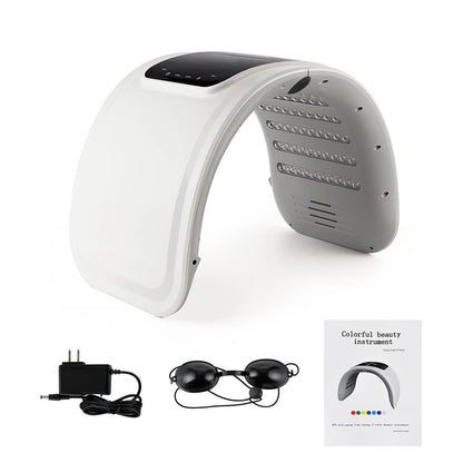 Máquina LED Fóton 7 Cores com Nano Spray - Máscara Hidratante Rosto e Corpo Salão SPA Casa