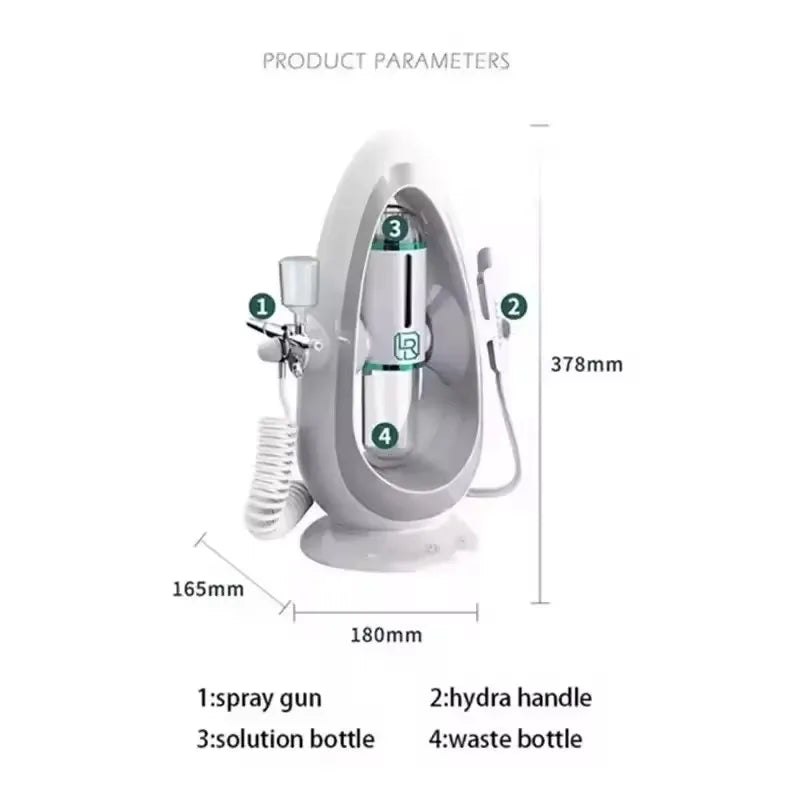 Máquina Hidra Peel Dermabrasão 3 em 1 - Limpeza Facial Hidrofaciais Beleza Hidrodermabrasão