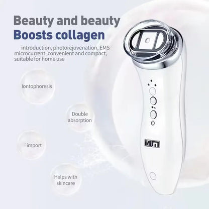 Mini Máquina HIFU Facial para Mulheres - Rejuvenescimento Profissional Queixo Pescoço Olhos Anti-Envelhecimento Aquecimento Portátil