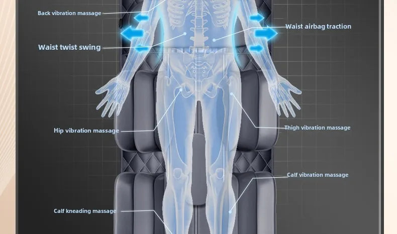 Upgrade Large Area Vibration Airbag Swing Heated Neck Massager Full Body Massage Mat Mattress Traction Lumbar with Remote Contro