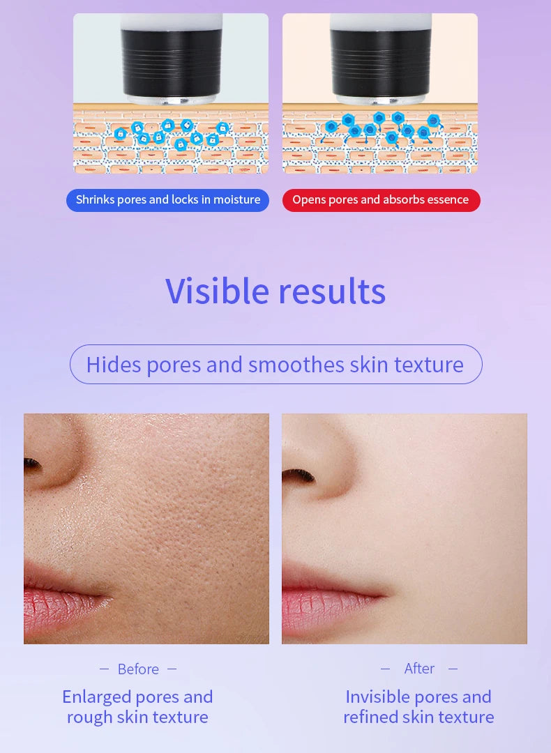 Skin Cool - Máquina de Beleza Facial Cryo-Eletroporação com Lifting e Circulação Linfática