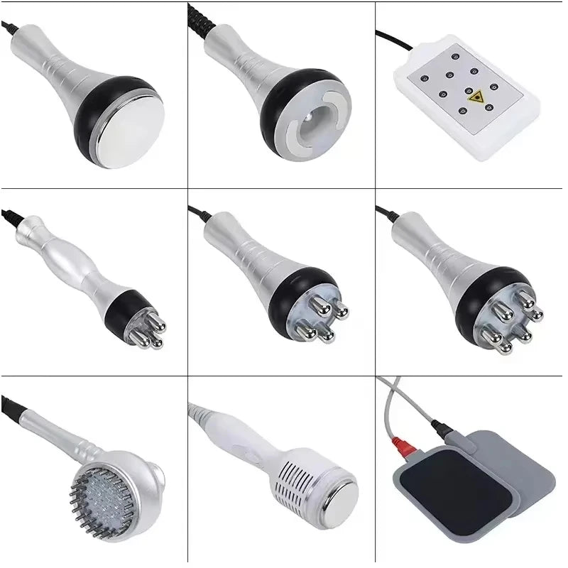 Máquina Estética 9 em 1 - Cavitação 40K Radiofrequência Vácuo Laser Emagrecimento Corporal