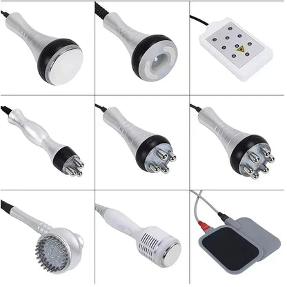 Máquina Estética 9 em 1 - Cavitação 40K Radiofrequência Vácuo Laser Emagrecimento Corporal