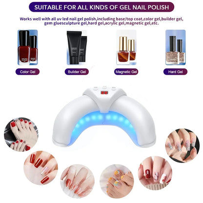 Lâmpada de Arte de Unhas UV LED 36/45W Secador Rápido de Unhas Dobrável com Display Unhas dos Pés e das Mãos Automático para Casa e Salão Lâmpada de Cura