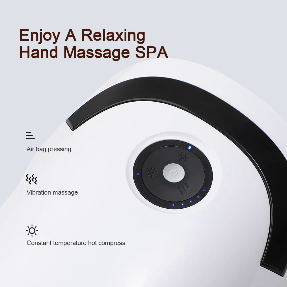 Massageador Inteligente de Mãos Hailicare - Pressão de Ar e Compressão Térmica para Alívio Muscular